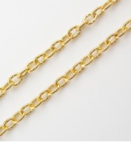 Gold Oval Link Chain